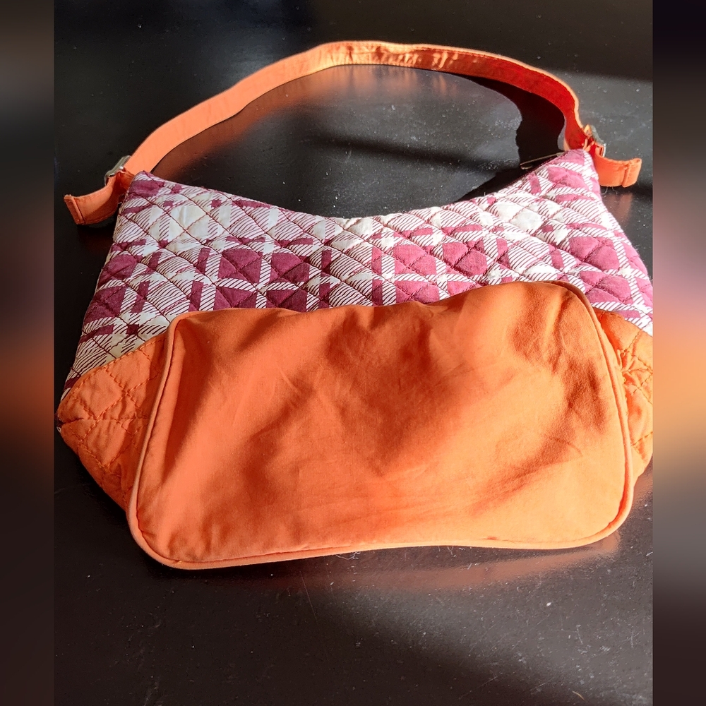 Virginia Tech Hokies Shoulder Bag by Spirit Ready, burnt orange and maroon - Picture 3 of 5
